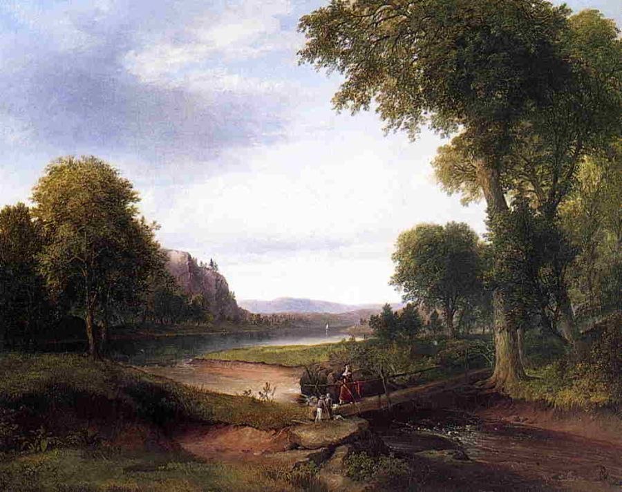 Thomas Doughty Landscape with Footbridge